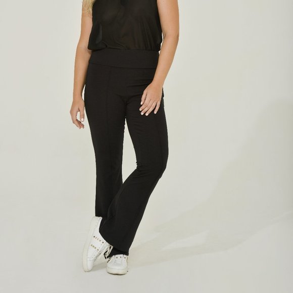 Black Stretch Flare Pant | Stretch Flare Pant | Sustainable Women's Fashion - Picture 8 of 11